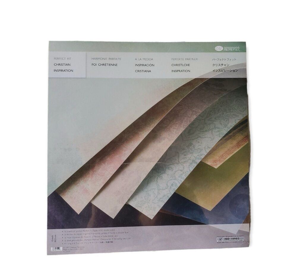 Creative Memories Perfect Fit Christian Inspiration 12 inch Printed Paper